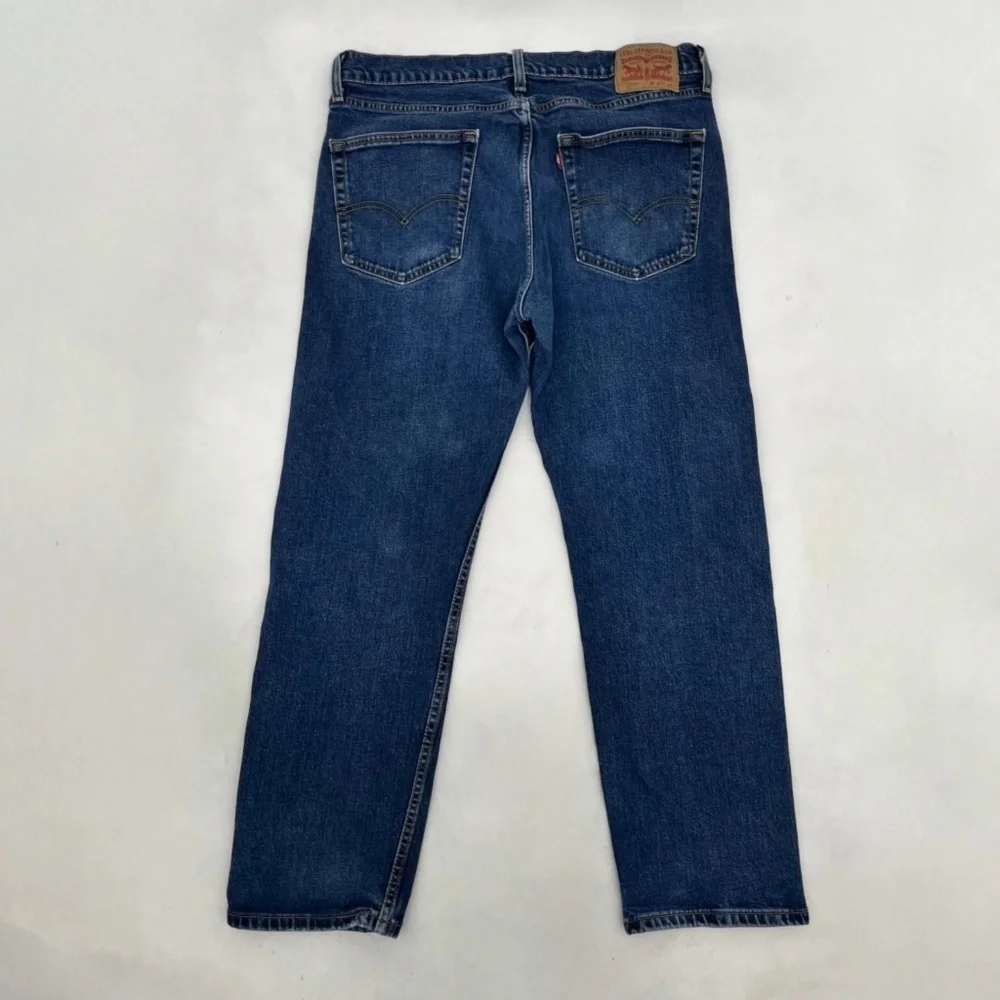 Levi Strauss Co. 505 Mens‎ 36x29 Straight Leg Ankle Jeans Blue Denim 5-Pocket